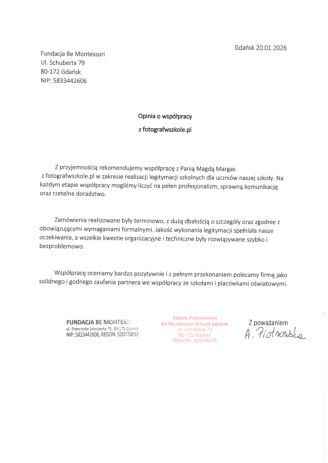 Referencje: Be Montessori Gdańsk