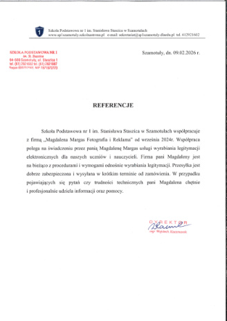 Referencje: Szkoła Podstawowa nr 1 w Szamotułach