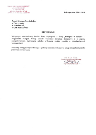 Referencje: ZSP w Pokrzywnicy