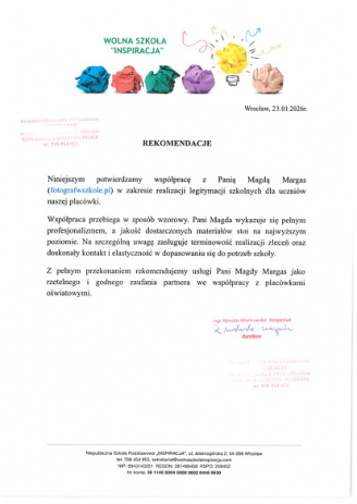 Referencje: Wolna Szkoła Inspiracja